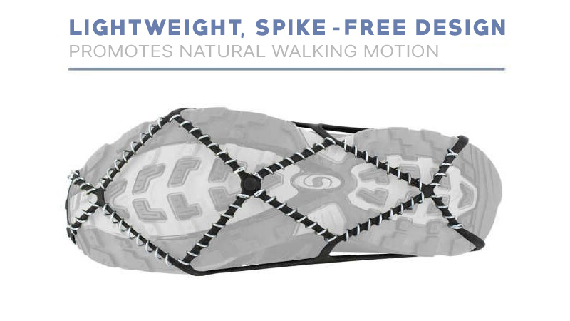 Yaktrax Spike-free design